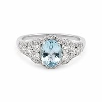 Anello Donna in Oro Acquamarina COLORE CCA